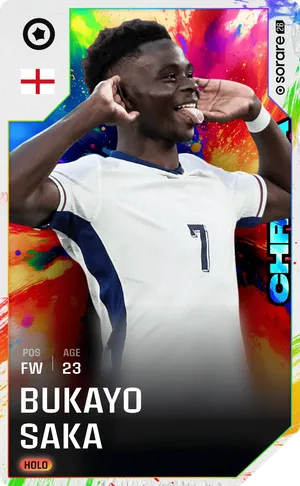 Bukayo Saka card